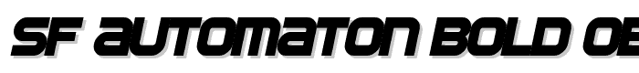 SF Automaton Bold Oblique font